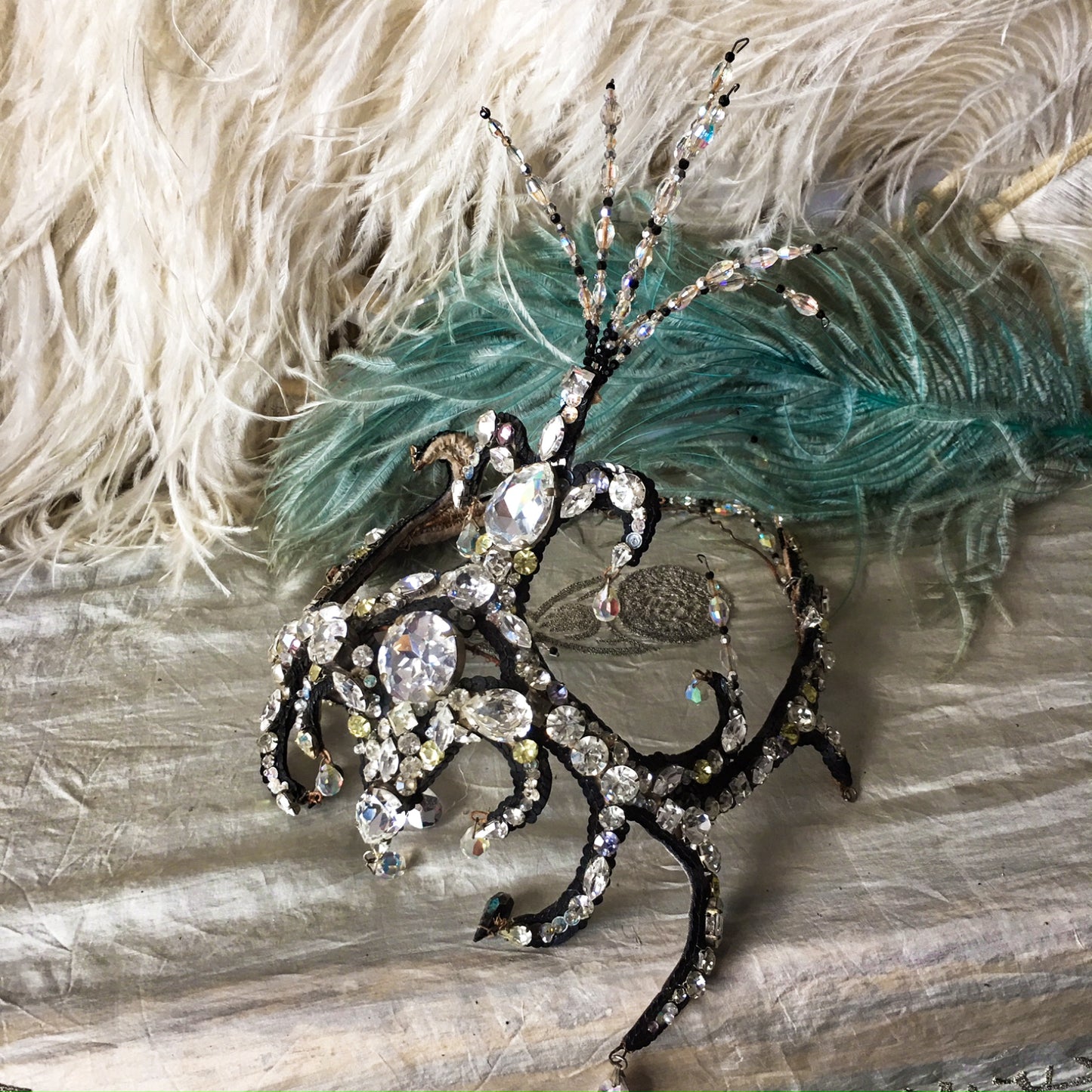 1920s Stage Rhinestone Headdress Lido