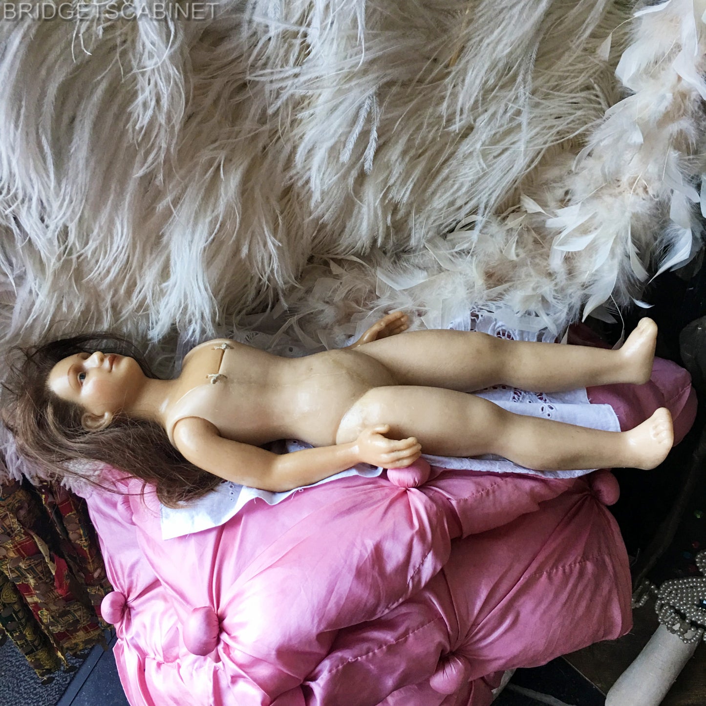 1900s Countertop Salesman Display Doll