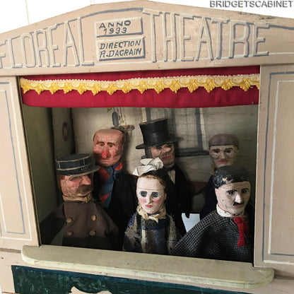 1930s French "Floral" Theater 6 Puppets