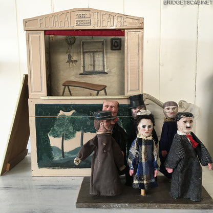 1930s French "Floral" Theater 6 Puppets