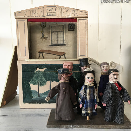 1930s French "Floral" Theater 6 Puppets