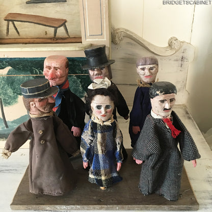 1930s French "Floral" Theater 6 Puppets