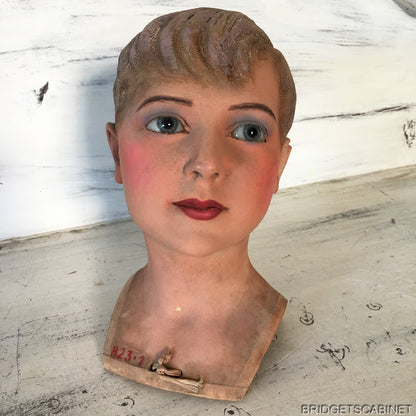 1920s Wax Child Bust