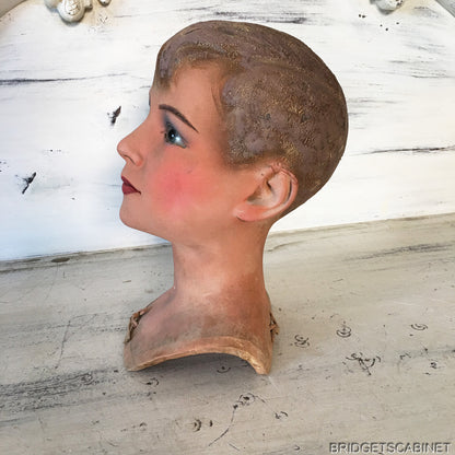 1920s Wax Child Bust