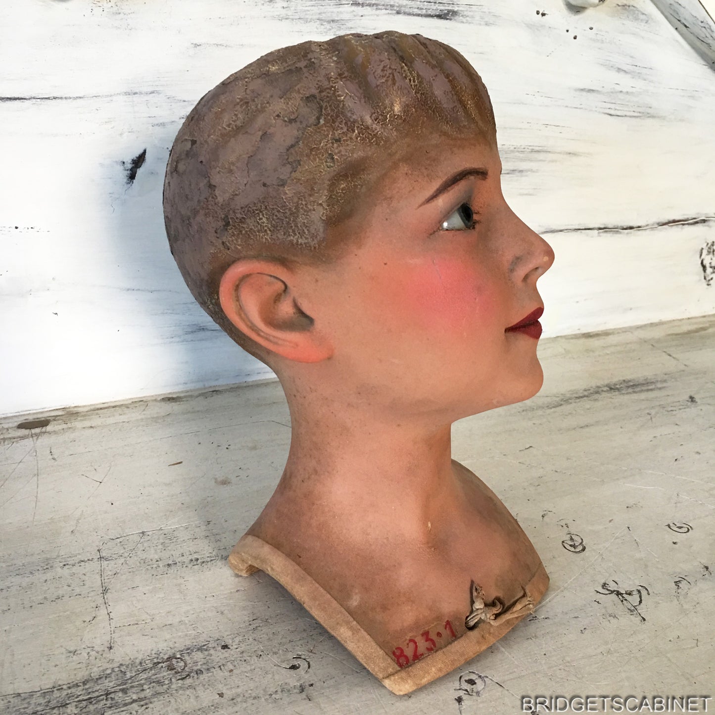 1920s Wax Child Bust