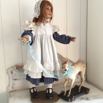 1920s German Pull Toy Baby Fawn Doll