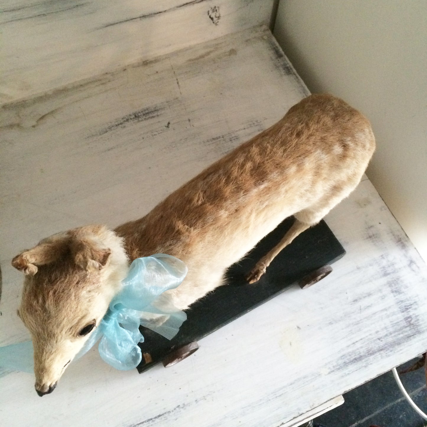1920s German Pull Toy Baby Fawn Doll