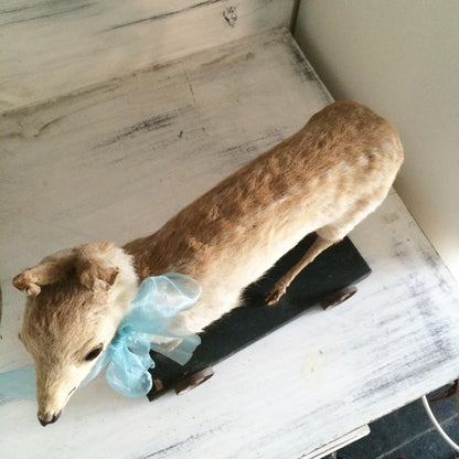 1920s German Pull Toy Baby Fawn Doll