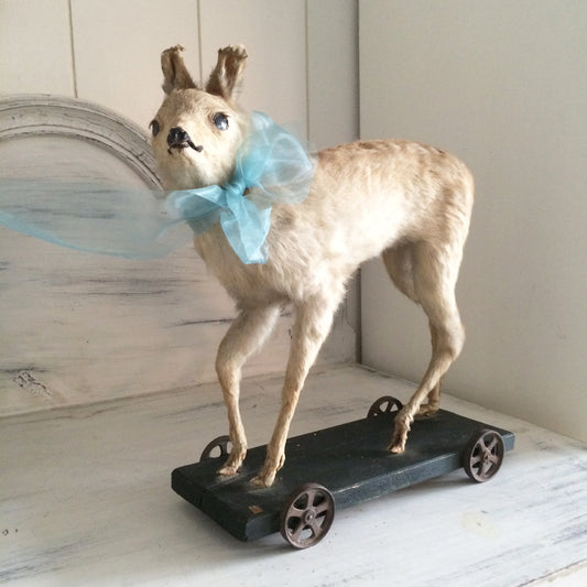 1920s German Pull Toy Baby Fawn Doll
