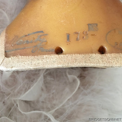 1920s French Wax Girl Head Signed