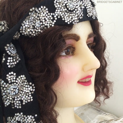 1920s French Wax Girl Bust