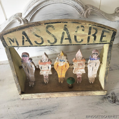 1900s French Jeu de Massacre Game Toy
