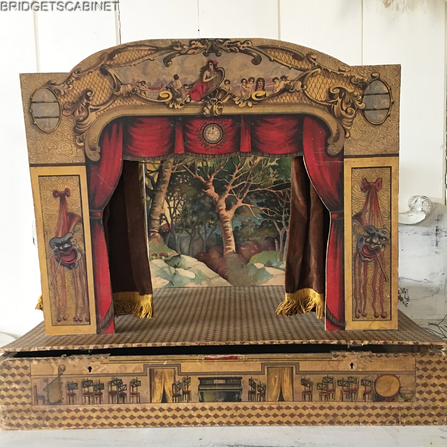 1900s Commedia Dell'Arte Puppet Theater