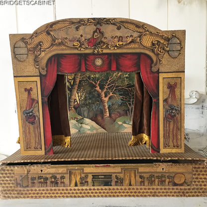 1900s Commedia Dell'Arte Puppet Theater