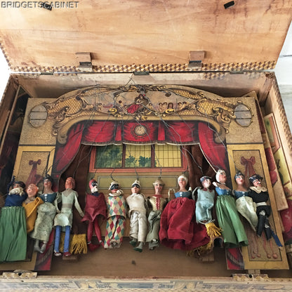 1900s Commedia Dell'Arte Puppet Theater