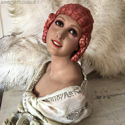 1920s P.Imans Wax Bust Gaby