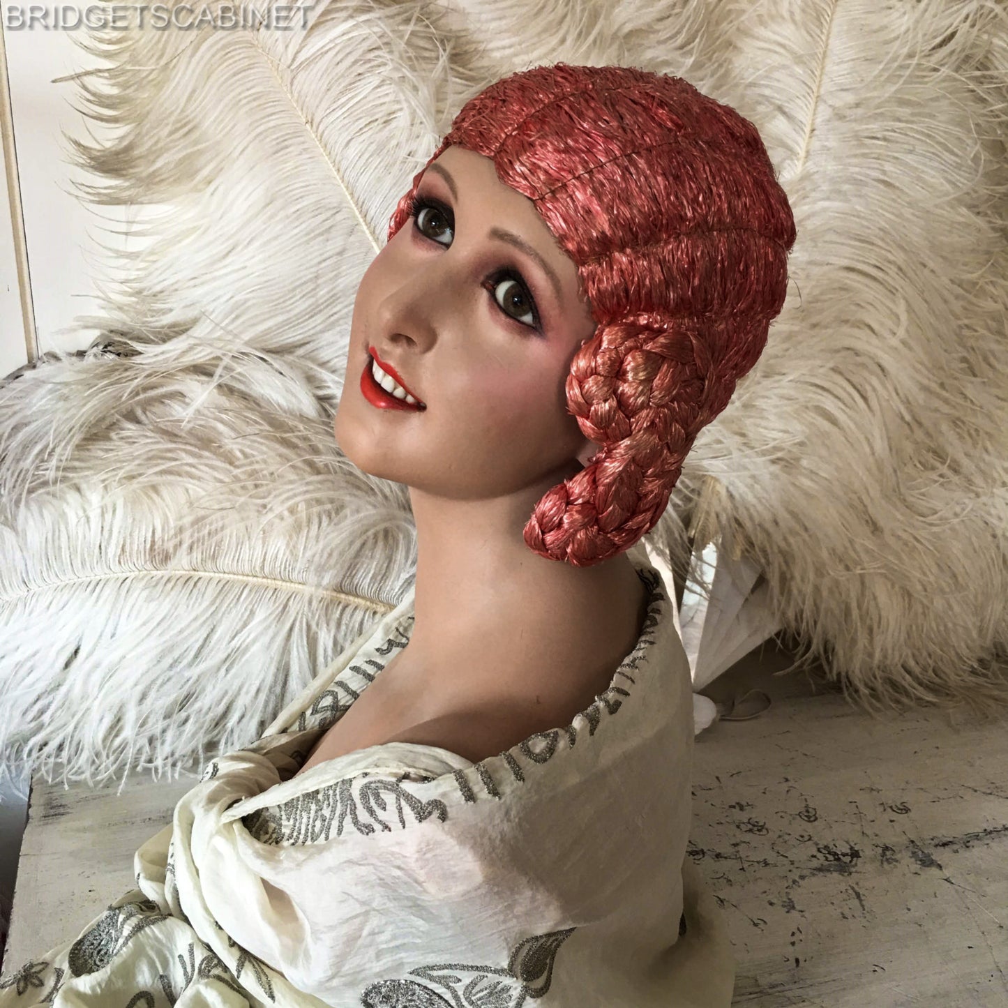 1920s P.Imans Wax Bust Gaby