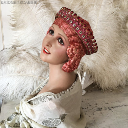 1920s P.Imans Wax Bust Gaby
