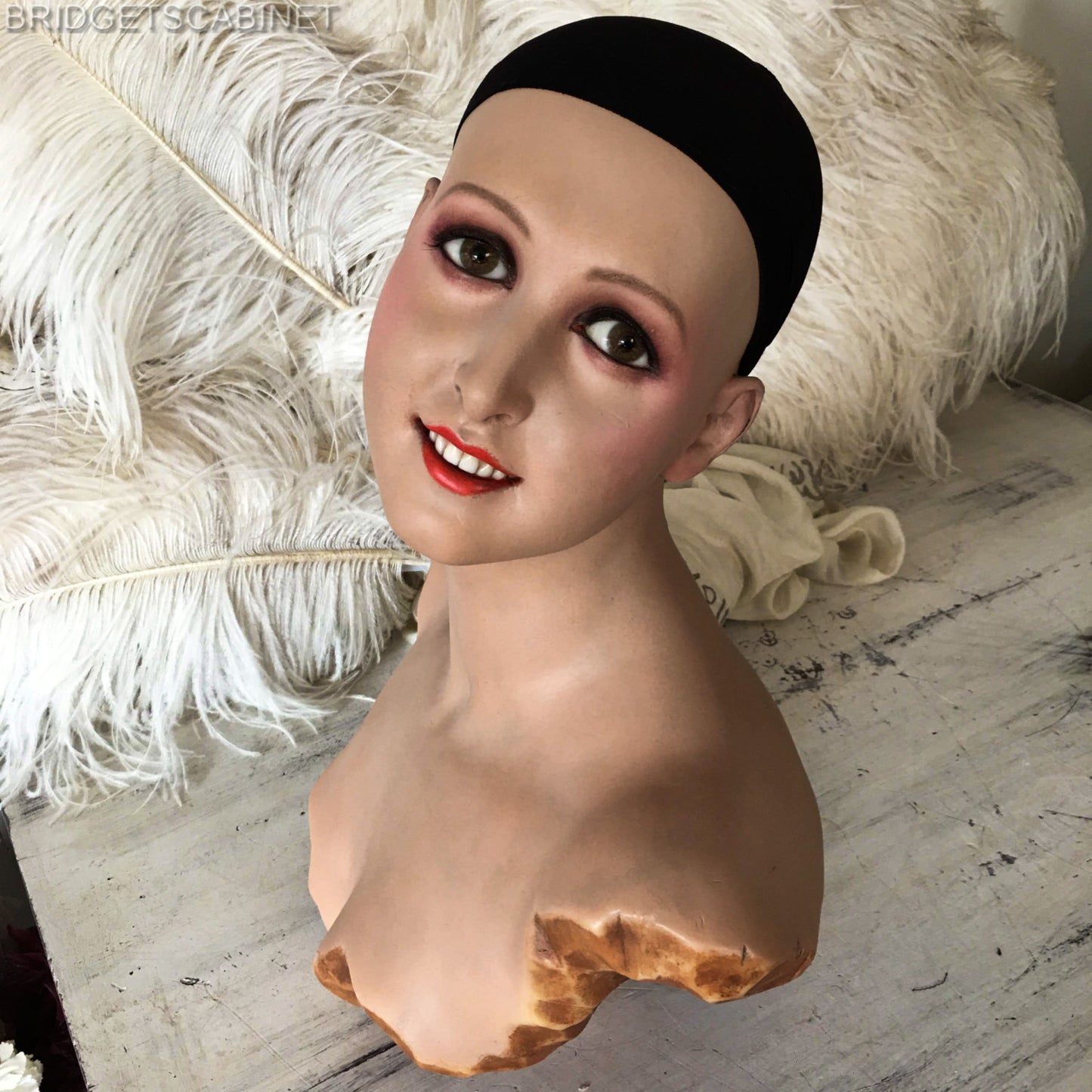 1920s P.Imans Wax Bust Gaby