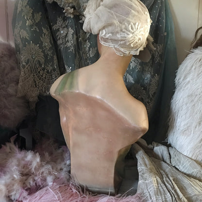 1920s Art Deco Wax Bust