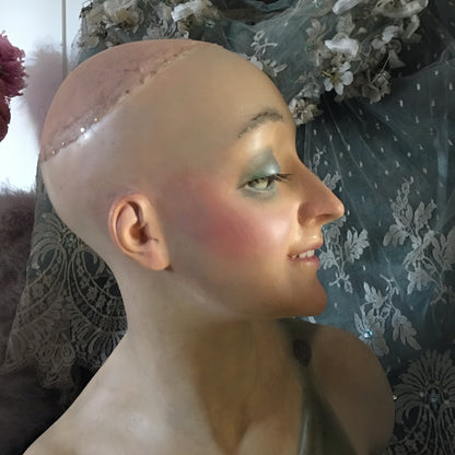1920s Art Deco Wax Bust