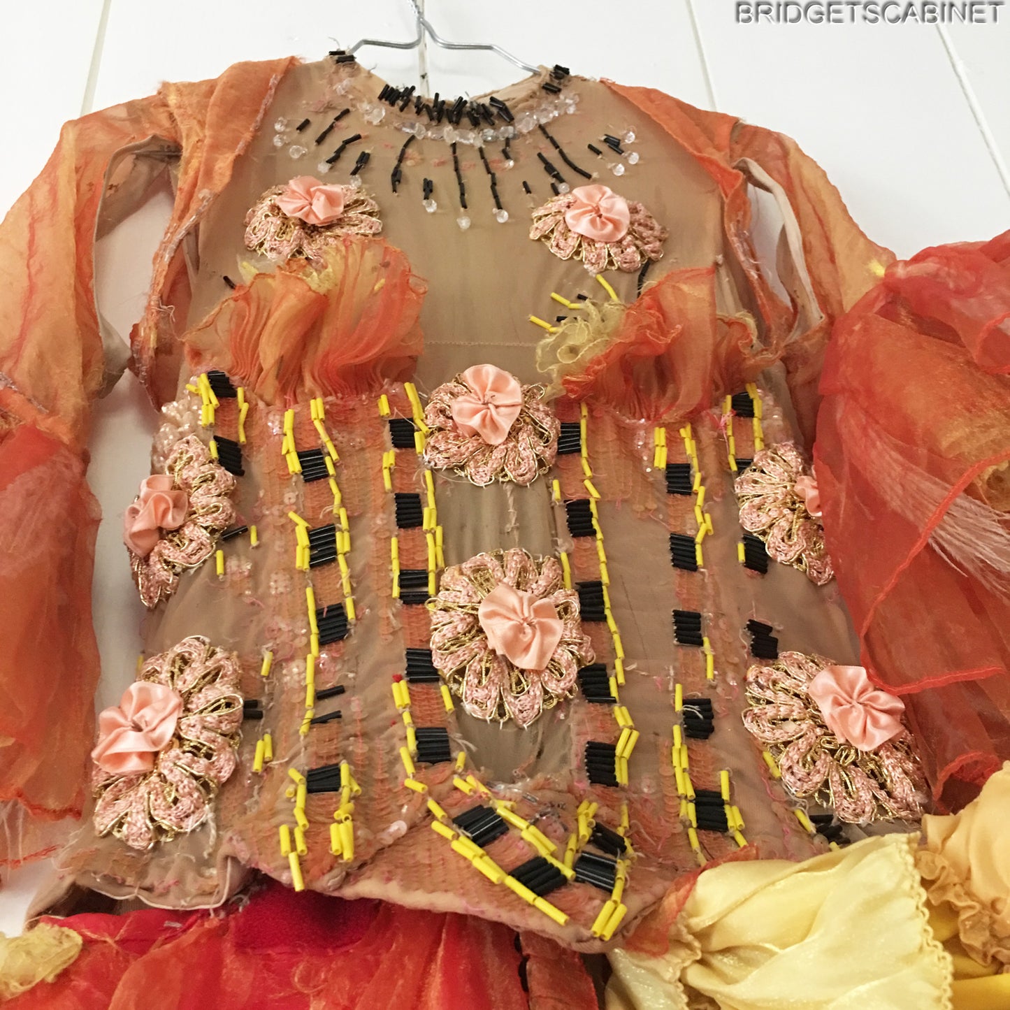 Vintage Stage Folies Bergeres CanCan Costume Dress
