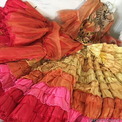 Vintage Stage Folies Bergeres CanCan Costume Dress