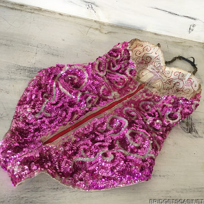 Vintage 1950s Folies Bergeres Dance Costume Burlesque