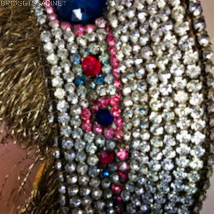 1920s Stage Theater Headdress Filled Rhinestones