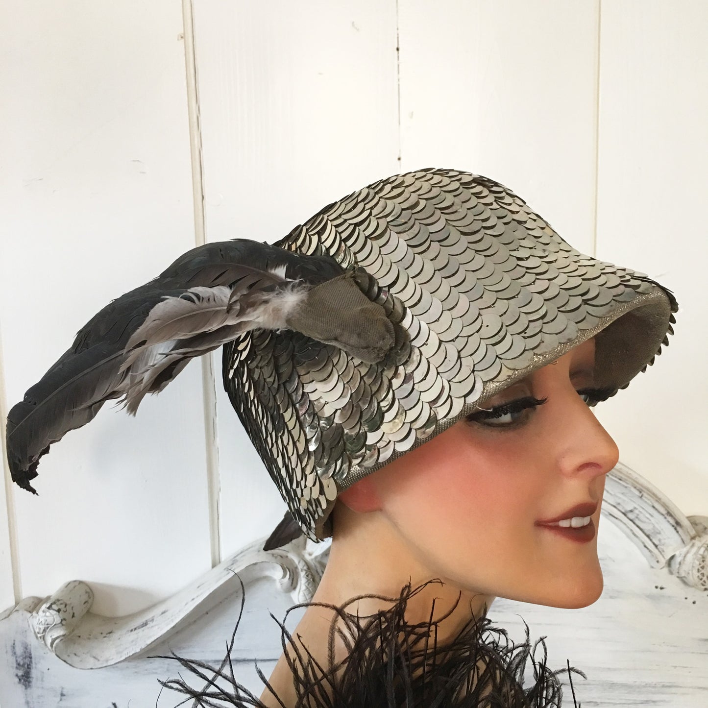 1930s Folies Bergeres Sequin Stage Headdress