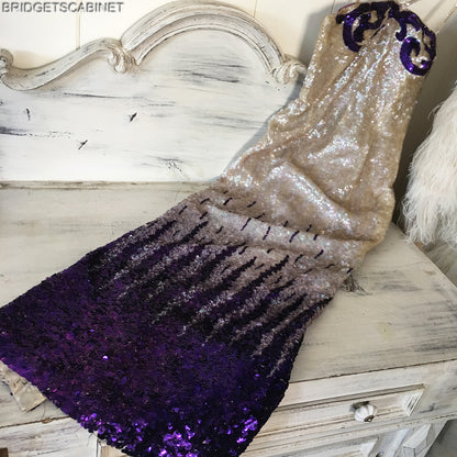 1940s Sequin Vintage Evening Show Dress