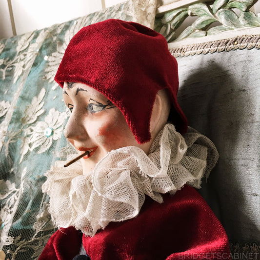 1900s Smoker Music Box Doll