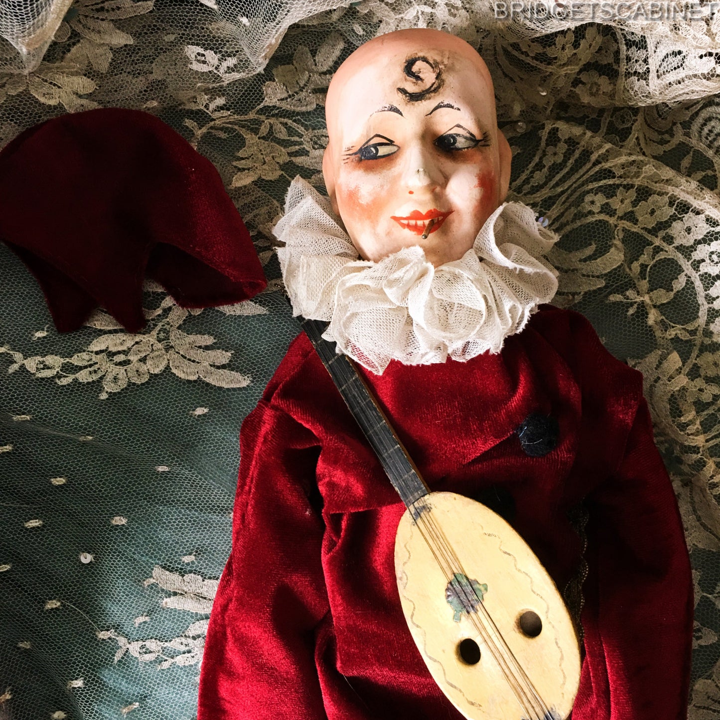 1900s Smoker Music Box Doll