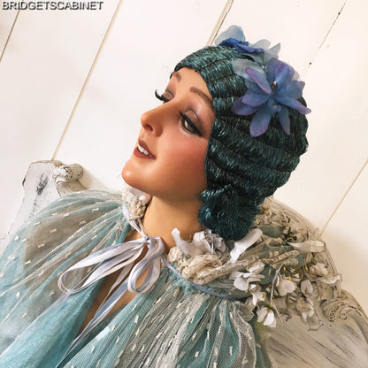 1920s Blue Flapper Wig