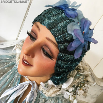 1920s Blue Flapper Wig