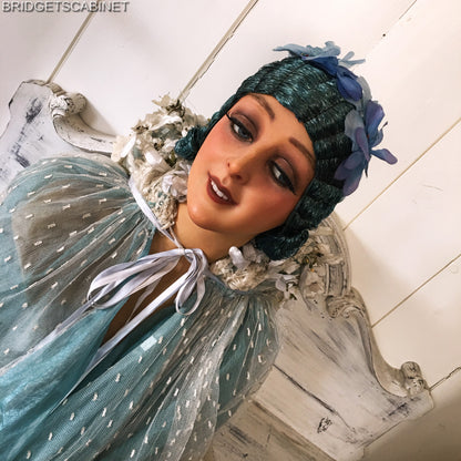 1920s Blue Flapper Wig