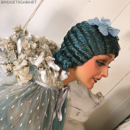 1920s Blue Flapper Wig