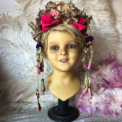 1900s Counter Top Wax Child Head