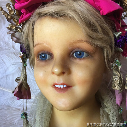 1900s Counter Top Wax Child Head