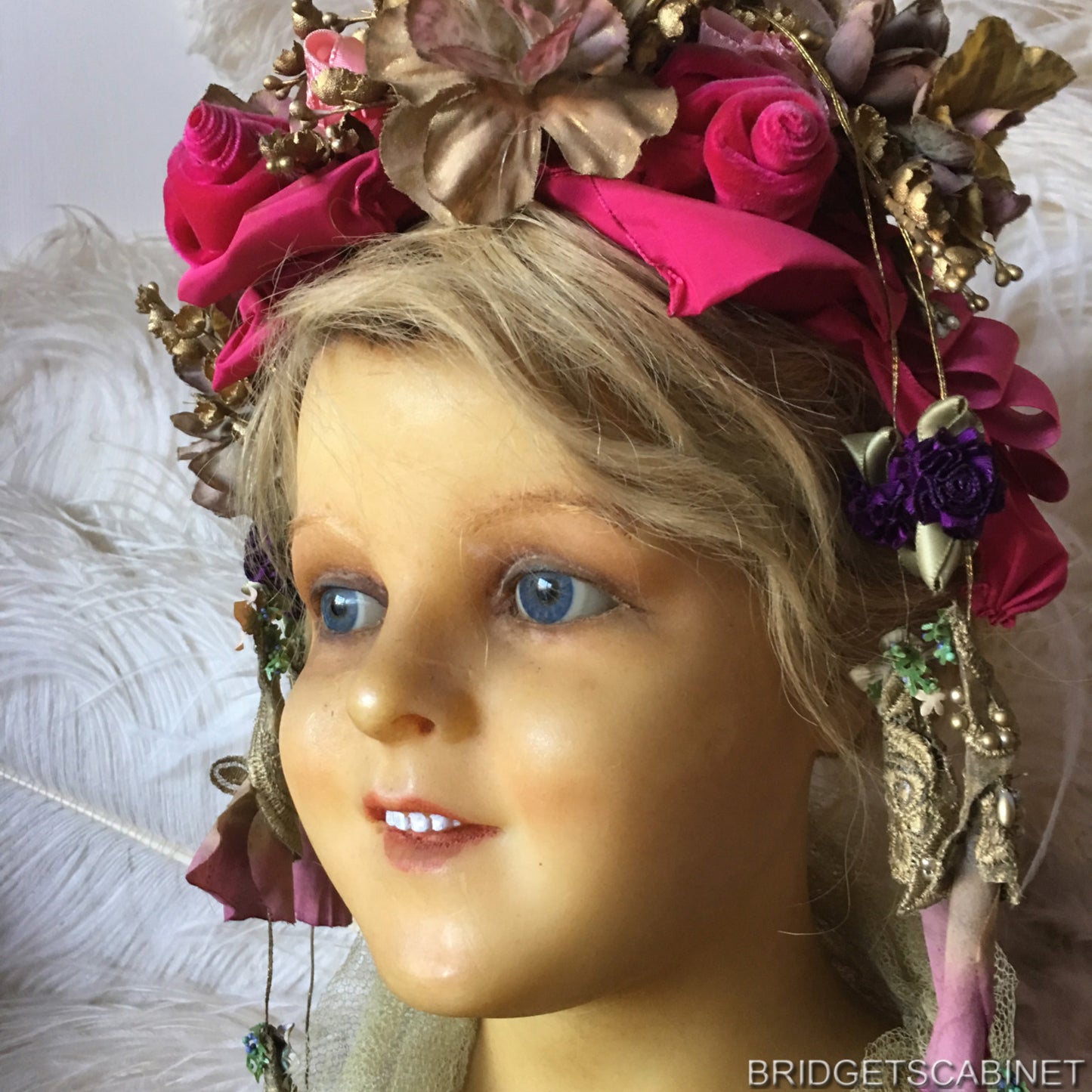 1900s Counter Top Wax Child Head
