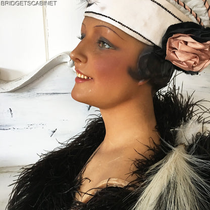 1920s Belgian Wax Bust
