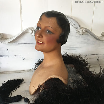1920s Belgian Wax Bust