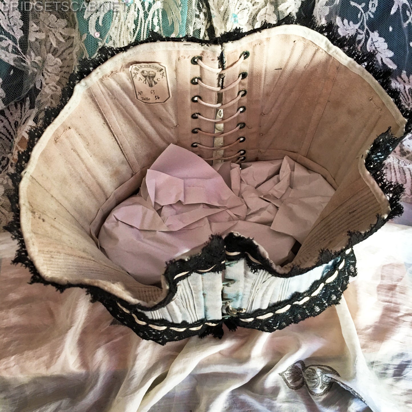 Antique Wasp Waist Corset Victorian