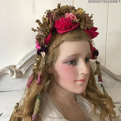 1900s French Wax Bust Display