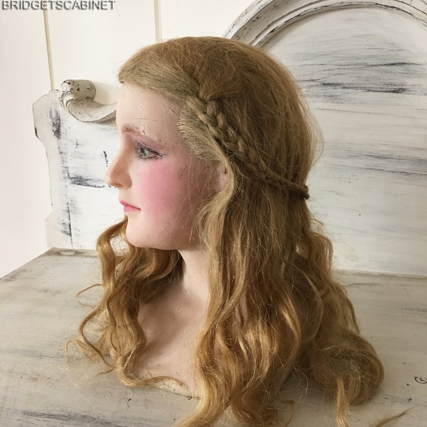 1900s French Wax Bust Display