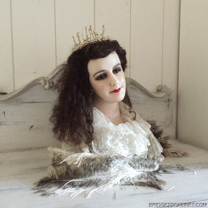 1900 Wax Mannequin Bust Part