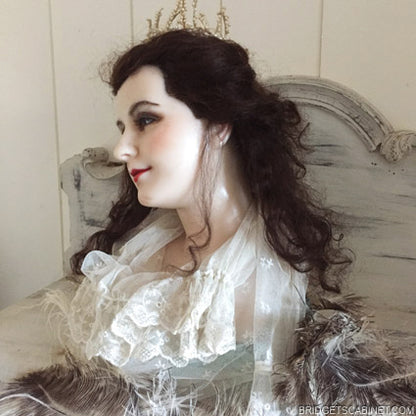 1900 Wax Mannequin Bust Part