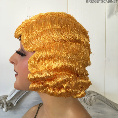 1920s 2-Colored Flapper Wig Gold