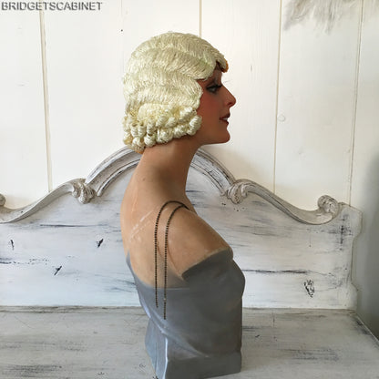 1920s 2-Colored Flapper Wig Gold