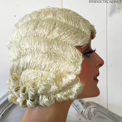 1920s 2-Colored Flapper Wig Gold